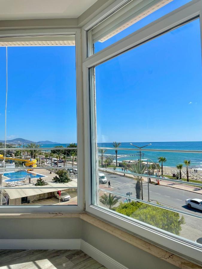 Sa Apartments! Beachfront Apartment With Sea View & Pool Alanya Exteriér fotografie