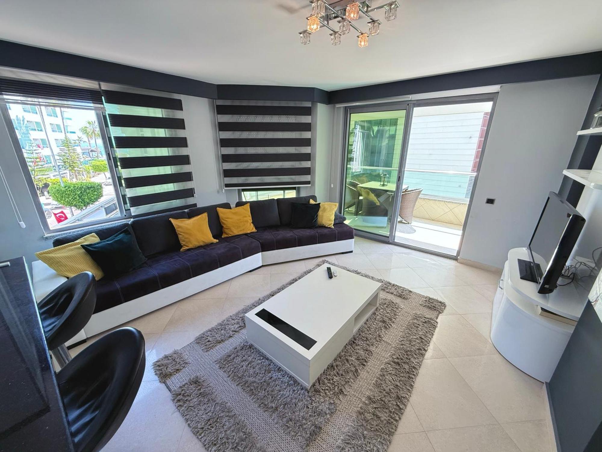 Sa Apartments! Beachfront Apartment With Sea View & Pool Alanya Pokoj fotografie