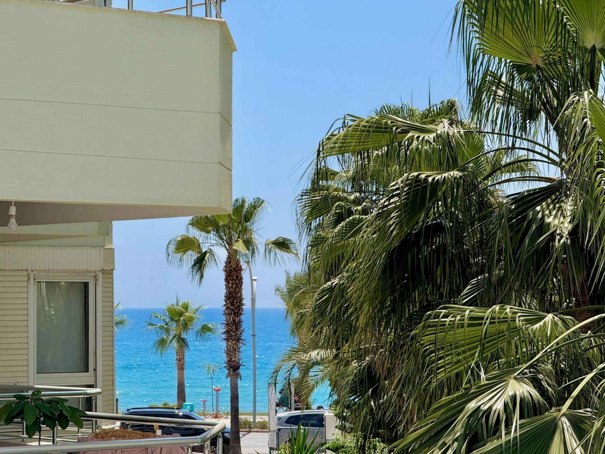 Sa Apartments! Beachfront Apartment With Sea View & Pool Alanya Exteriér fotografie